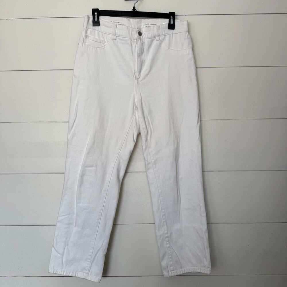DL1961 Women’s 30 White Patti Straight Jeans